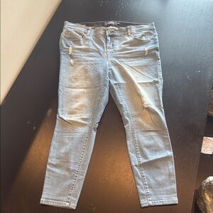 Torrid Bombshell Skinny Jeans Stonewashed Ankle-Length